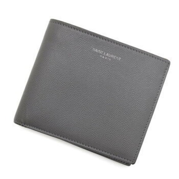 Saint Laurent Paris Fold Leather Wallet Compact - Picture 1 of 8